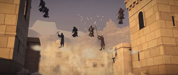 The gate of Ospis bursting open, defenders thrown from the walls